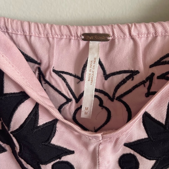 Free People Pink Embroidered Romper - Picture 4 of 8